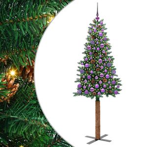vidaXL Lieknas Kalėdų eglutė Žalia 180 cm PVC ir kietasis pu&scaron;ų medis