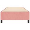 vidaXL Lovos rėmas su spyruoklėmis, rožinis, 100x200 cm, aksomas