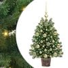 vidaXL Dirbtinė Kalėdų eglutė su 150 LED s stovu Žalia 75 cm PE ir PVC