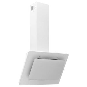 vidaXL Sieninis gartraukis, baltas, 60cm, plienas ir grūdintas stiklas