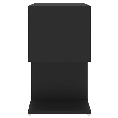 vidaXL Naktinė spintelė, juodos spalvos, 50x30x51,5cm, MDP