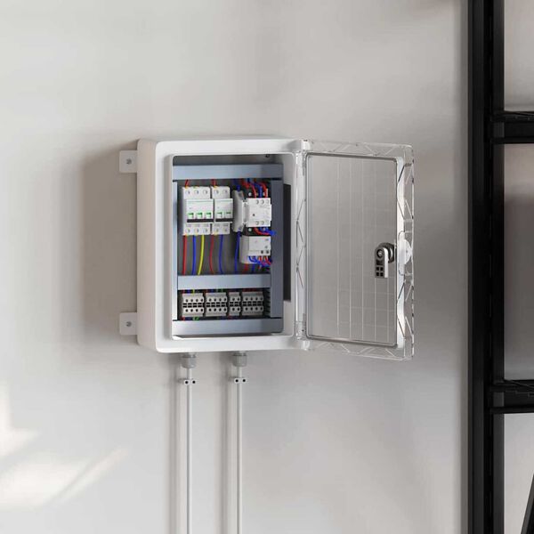 vidaXL Valdymo spintelė Pilka 25 x 13 x 33 cm ABS plastikas