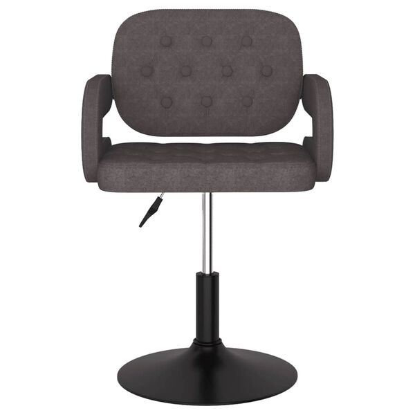 vidaXL Pasukama valgomojo kėdė, taupe spalvos, audinys