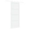 vidaXL Slankios durys 93 x 232 cm Apdirbta mediena Balta