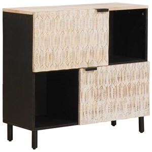 vidaXL Kabalas Baltos skalbimo apdaila 80 x 33 x 75 cm
