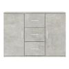 vidaXL Šoninė spintelė, betono pilka, 91x29,5x65cm, apdirbta mediena