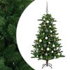 vidaXL Dirbtinė Kalėdų eglutė su burbulais 120 cm 150 LED &Scaron;ilta balta