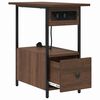 vidaXL &Scaron;alia lovos spintelė su stalčių Rudas ąžuolas 60 x 30 x 61 cm