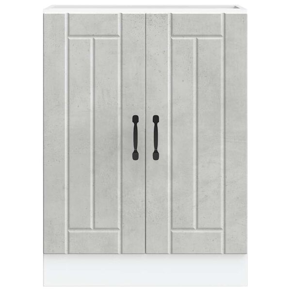 vidaXL kriauklės pagrindo spintelė "Lucca" Betoninė pilka