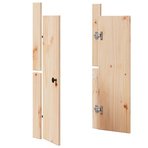 vidaXL Virtuvės durys MEPPEL 2 pcs Kreminė 50 x 9 x 82 cm