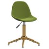 vidaXL Pasukamos valgomojo kėdės, 2vnt., &scaron;viesiai žalios, aksomas