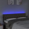 vidaXL Galvūgalis su LED, taupe spalvos, 144x7x78/88cm, audinys