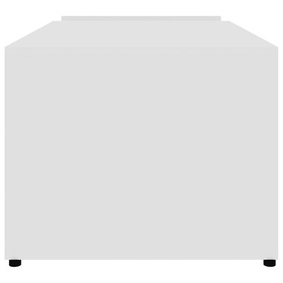 vidaXL Kavos staliukas, baltos spalvos, 90x45x35cm, MDP