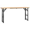 vidaXL Sulankstomas alaus stalas, 170x50x75/105cm, eglės masyvas