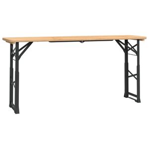 vidaXL Sulankstomas alaus stalas, 170x50x75/105cm, eglės masyvas