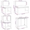 vidaXL Sodo Bistro Rinkinys 4 pcs Ruda Kietos akacijos mediena