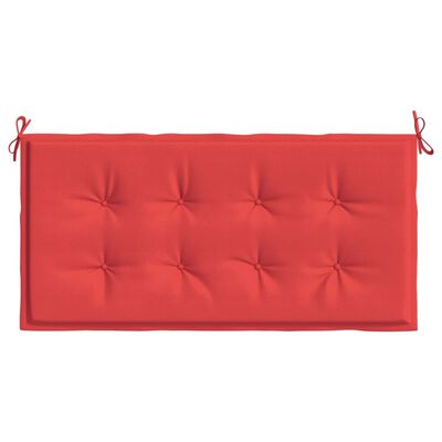 vidaXL Sodo suoliuko pagalvėlė, raudonos spalvos, 100x50x3cm, audinys