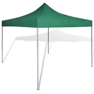 vidaXL Sulankstomas paviljonas, žalias, 3 x 3 m