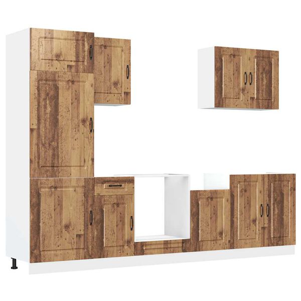 vidaXL Virtuvinių spintelių komplektas, 7 dalių, Kalmar, medienos