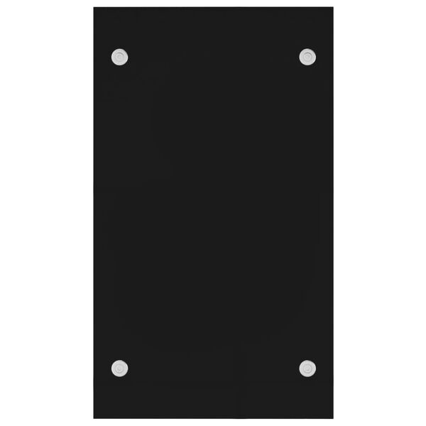 vidaXL Stovas malkoms, juodos spalvos, 40x35x60cm, stiklas
