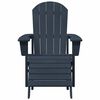 vidaXL Adirondack kėdė Jūrinė mėlyna 82 x 74 x 92 cm HDPE
