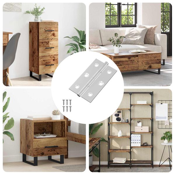 vidaXL Vyrius Paprastas 899 pcs Sidabro 58 x 35 x 1 mm Plienas