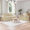 vidaXL Sofa 2 pcs Kreminė 182 x 80 x 82 cm audinys