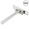 vidaXL Plūduriuojančių lentynų laikikliai, 12 vnt., &Oslash;12x100 mm, plieno