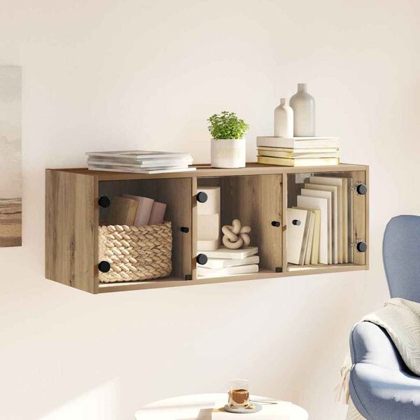 vidaXL Sieninė spintelė Amatininkų ąžuolas 102 x 37 x 35 cm