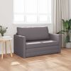 vidaXL Sofa lova 110cm Pilka Dirbtinė Oda