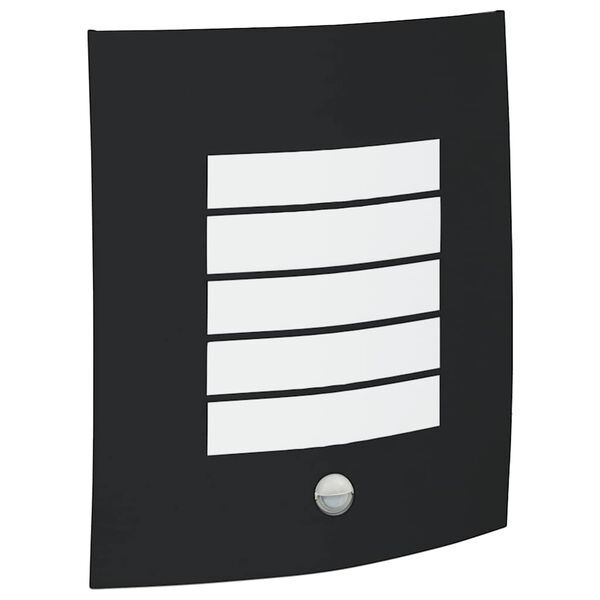 vidaXL Lauko sieninė lemputė Juoda 23.5 x 9 x 26 cm