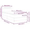 vidaXL Kiemas lova su čiužiniu Kapučino 100 x 200 cm Dirbtinė oda