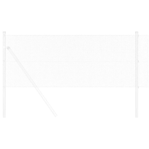 vidaXL Heksagoninė tvora Sidabro 0,4 x 100 m Galvanizuotas plienas