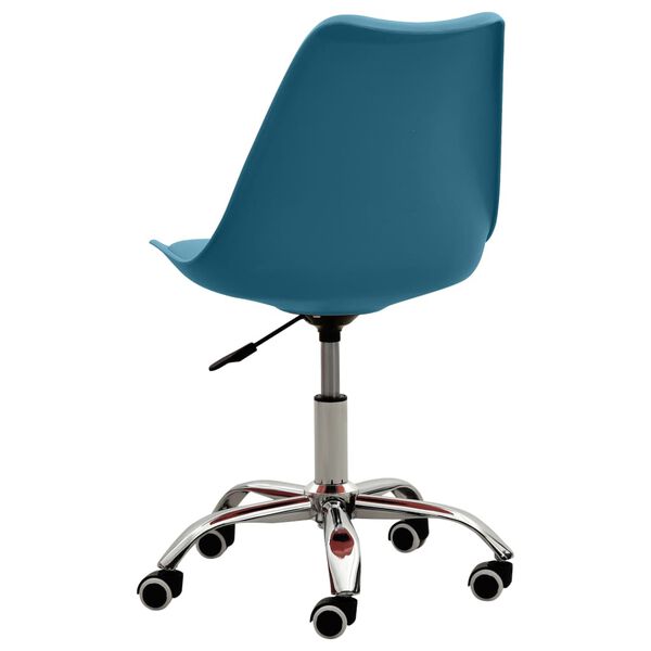 vidaXL Valgomojo kėdė, turkio spalvos, dirbtinė oda (338302)