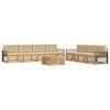 vidaXL Lauko sofos komplektas 8 pcs Balta ir kreminė 79 x 79 x 37 cm