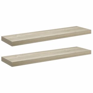 vidaXL Pakabinamos lentynos, 2vnt., ąžuolo spalvos, 90x23,5x3,8cm, MDF