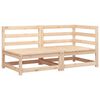 vidaXL Dvivietė sodo sofa, pu&scaron;ies medienos masyvas