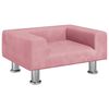vidaXL Vaiki&scaron;ka sofa, rožinės spalvos, 50x40x26,5cm, aksomas