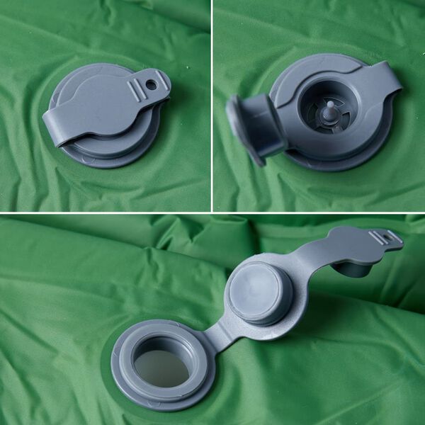 vidaXL Savaime prisipučiantis čiužinys su pagalve, žalias, vienvietis