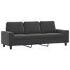 vidaXL Trivietė sofa su pakoja, tamsiai pilka, 180cm, audinys