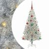 vidaXL Kalėdų eglutė su 150 LED s stovu Sidabro 150 cm PET