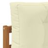vidaXL Lauko galinė sofa su pagalve Natūrali 115 x 83 x 73 cm