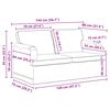 vidaXL Sofa 2 pcs Kreminė 144 x 80 x 85 cm audinys