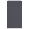 vidaXL Lovelis, antracito spalvos, 42x38x75cm, plienas