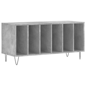 vidaXL Vinilinių plok&scaron;telių spintelė, betono, 100x38x48cm, mediena