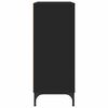 vidaXL Kabalas su stalčių Juoda 79,5 x 33 x 82 cm Apdirbta mediena