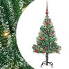 vidaXL Dirbtinė Kalėdų Eglė Su Sniegu ir LED &Scaron;viesa su 150 LED 120 cm