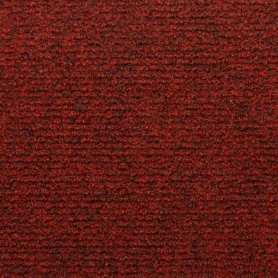 vidaXL Laiptų kilimėliai, 5vnt., tamsiai raudoni, 65x21x4cm