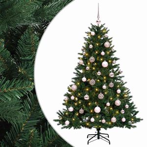 vidaXL Dirbtinė kalėdinė eglutė su rutuliuku 120 cm 150 LED