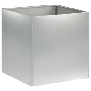 vidaXL Sodo vazonas Sidabrinė 20 x 20 x 20 cm Galvanizuotas plienas